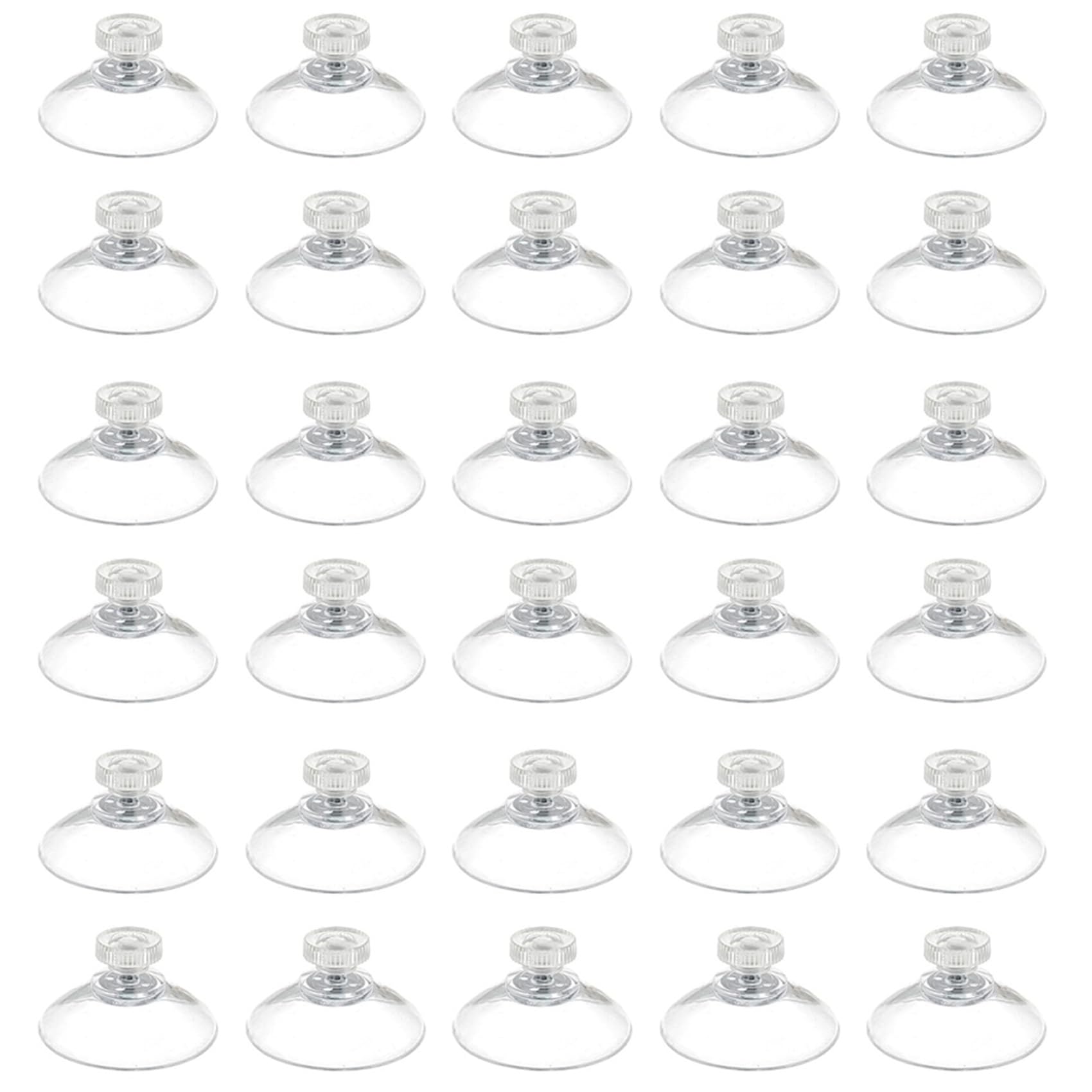 Jnchdghwa Transparent 30Pcs 40Mm Suction Cup With - And Knurled Nut, Suction Cup With Thread, Sucker Pads For Glass Table Top