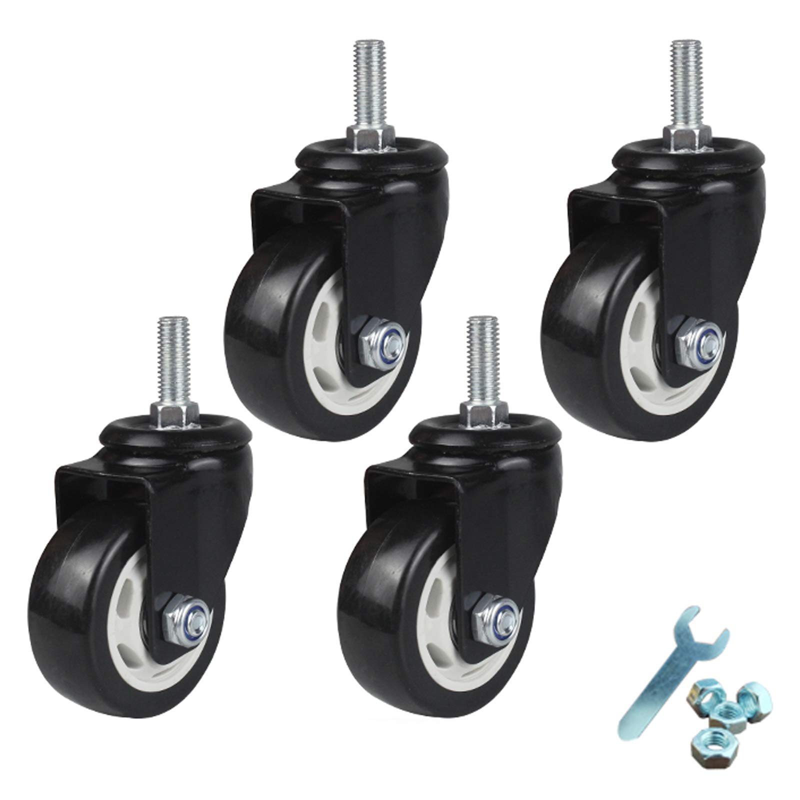 Roulettes pivotantes robustes pour chariot pour stopper les blocages de roues
