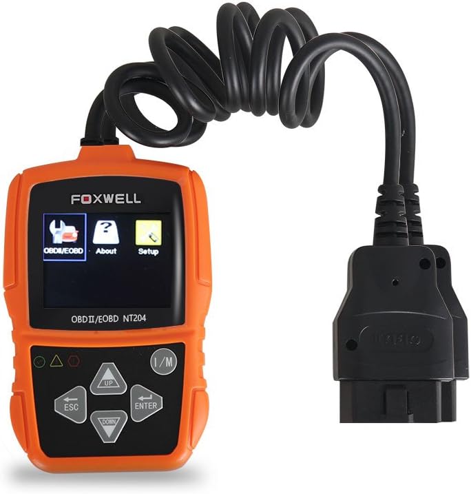 FOXWELL NT204 OBD2 Code Reader Car Engine Fault Code Reader Support Multi-languages