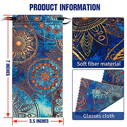 Image of Soft Eyeglass Pouch 3 Pack - Microfiber Screen Cleaning Bag Pouch for Glasses