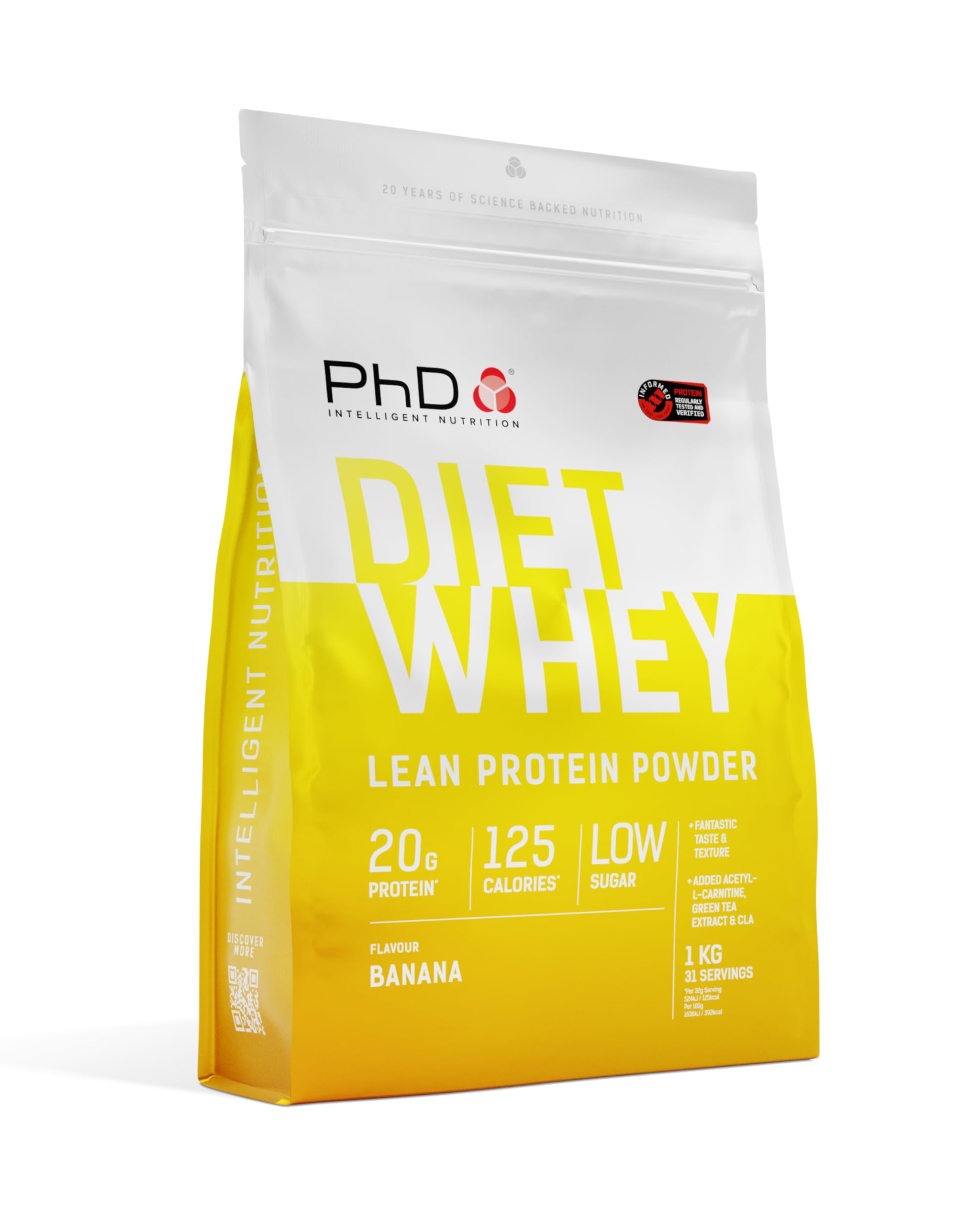 Nutrition Diet Whey Lean Protein Powder | Banana Whey Protein Powder | 1kg Bag [ Packaging May Vary ]