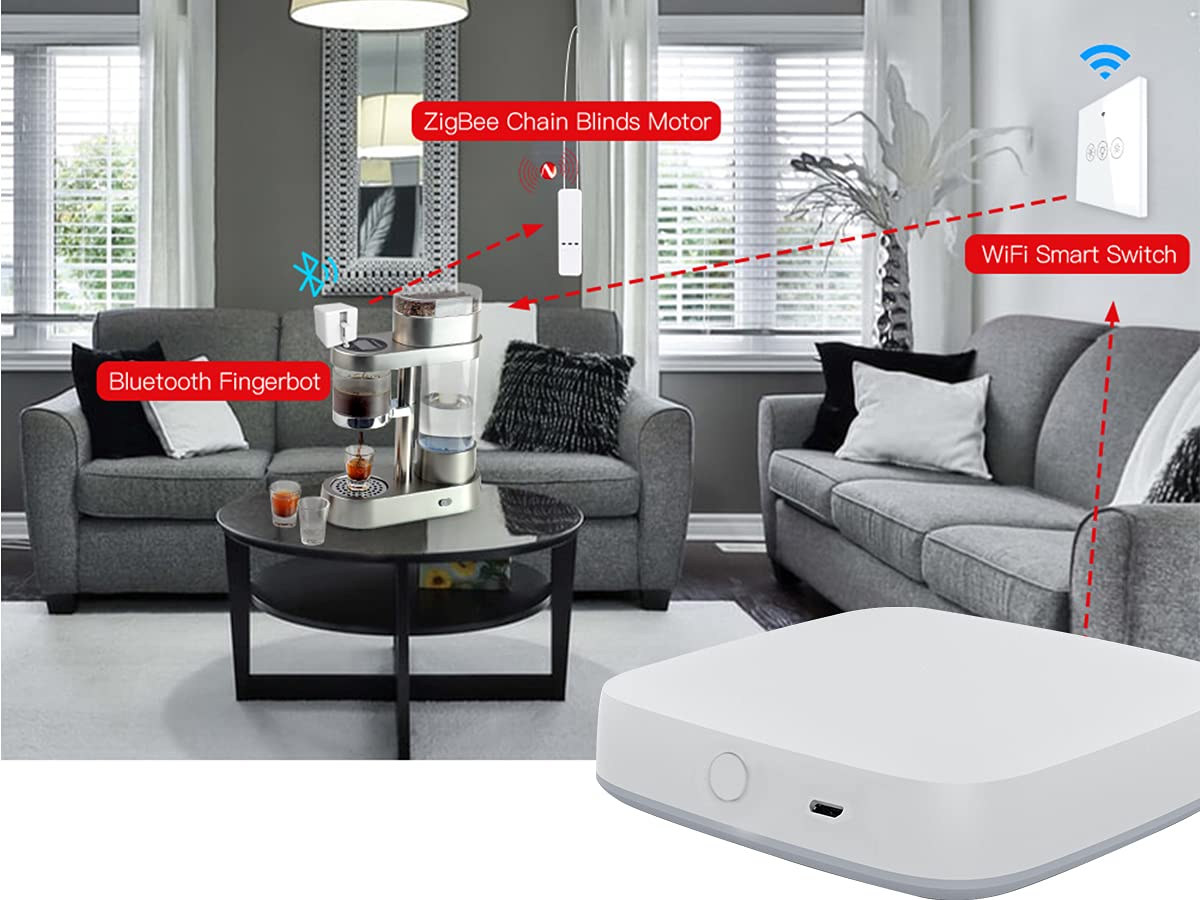 ZigBee 3.0 Gateway con cable de red, Hub Bridge ZigBee, App Tuya Smart Life, conecta hasta 50 dispositivos ZigBee