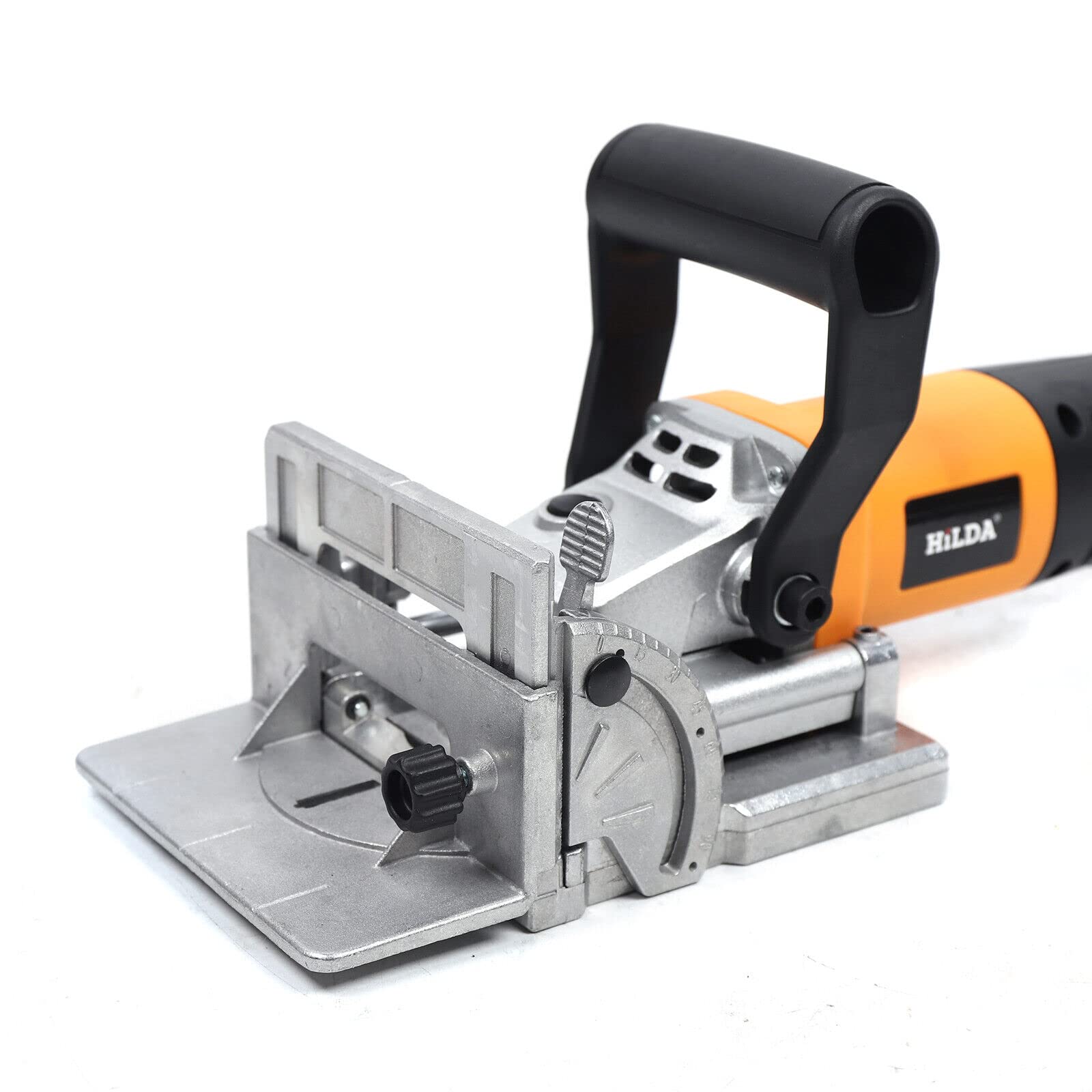 Fraiseuse à cheville plate 760 W, 220 V Fraiseuse à rainurer pour bois avec réglage de l'angle et de la hauteur pour une création précise des raccords en bois