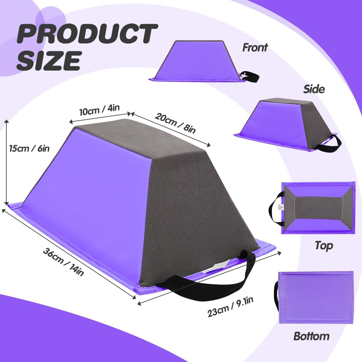 FBSPORT Cheer Flyer Stand, PU Non-Slip Stand Cheer for Promotion and Development of Flexibility, Coordination