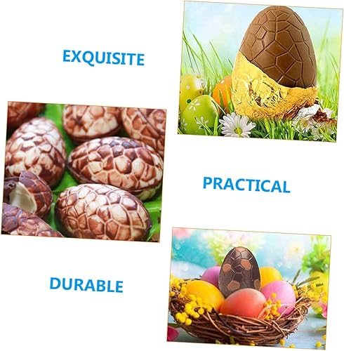 Miniatura 8 de NOLITOY 12 juegos de moldes de chocolate para fiesta de Pascua, huevos de Pascua, moldes de huevos rompibles, molde de zanahoria, molde de galletas,