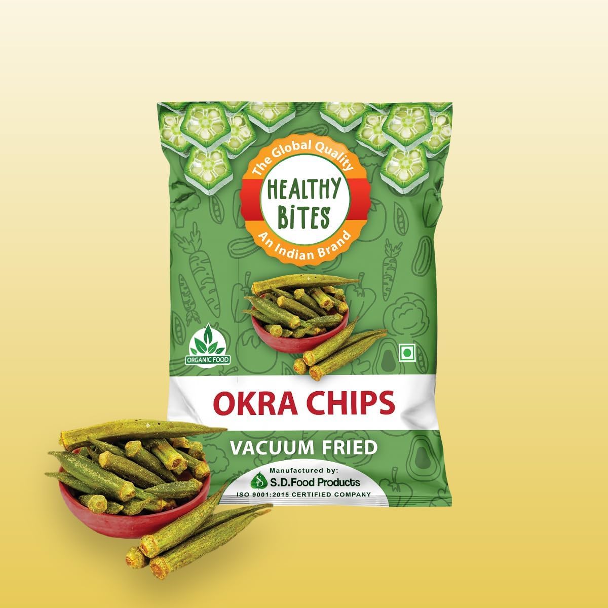 Healthy Bites Okra Chips |Vacuum Fried|Gluten Free | Vegan Friendly Snack | Trans free|No Artificial Flavour | Plant Based Snacks| Vegetable Chips – (Pack of 3 X 45g) (B0CZLJH4BQ) Amazon Price History, Amazon Price Tracker