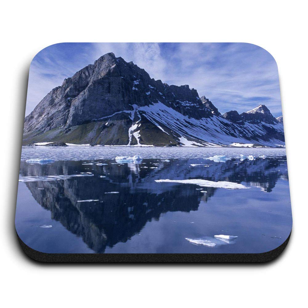 Destination Vinyl Ltd Multicolor 1 X Square Mdf Fridge Magnet - Norwegian Lake Norway 8984