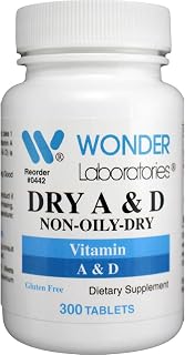 Wonder Laboratories Specially Formulated Vitamin A + Vitamin D, Non-Oily/Dry 10,000 IU of Vitamin A and 800 IU of Vitamin D