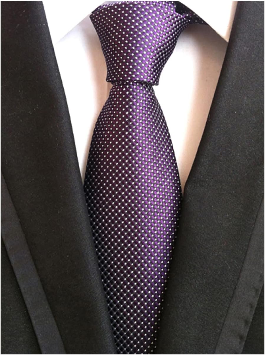 Secdtie Men's Classic Solid Color Ties Soft Business Casual Attire Suit Neckties