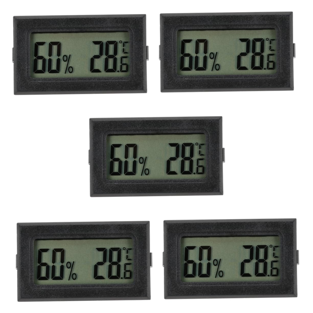 Mipcase 15pezzi Mini Termometro Igrometro Wireless Monitor della e umidità per Rettili e Display LCD Misurazione Secondi