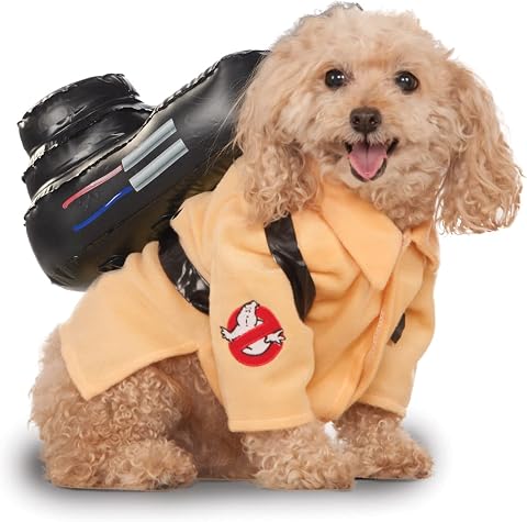 Rubie's Ghostbusters Movie Pet Kostüm, Küçük, Tulum, Bej/Siyah