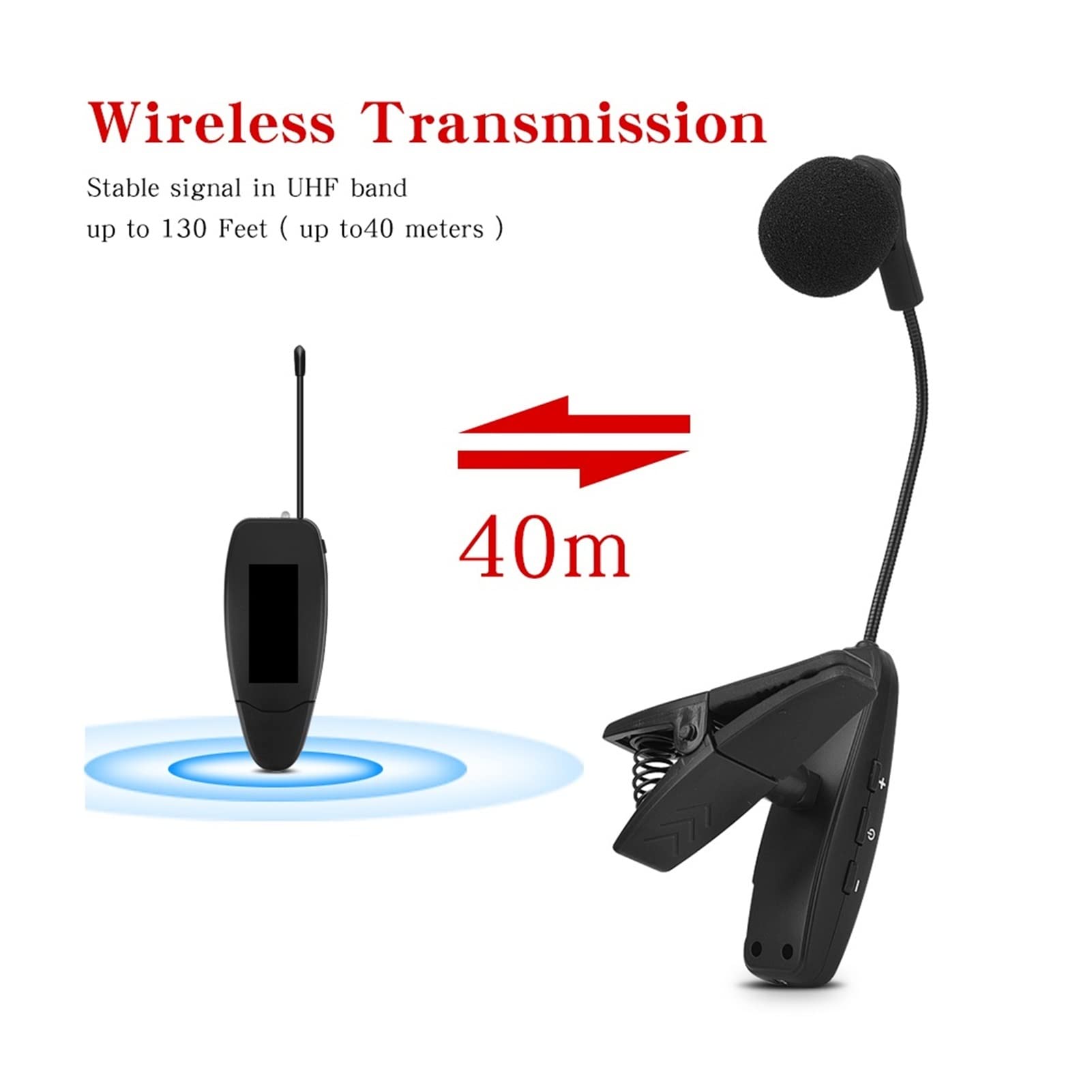 Kontroler miksera DJ Instrument bezprzewodowy mikrofon kondensator mikrofon MIC GOSENECK GŁOSOWANIE SKOWIAM NA ŻYWO DLA SAKSOPOFOFON TRIBET TUBA do streamingu/podcastów/gier, telefonu, komputera