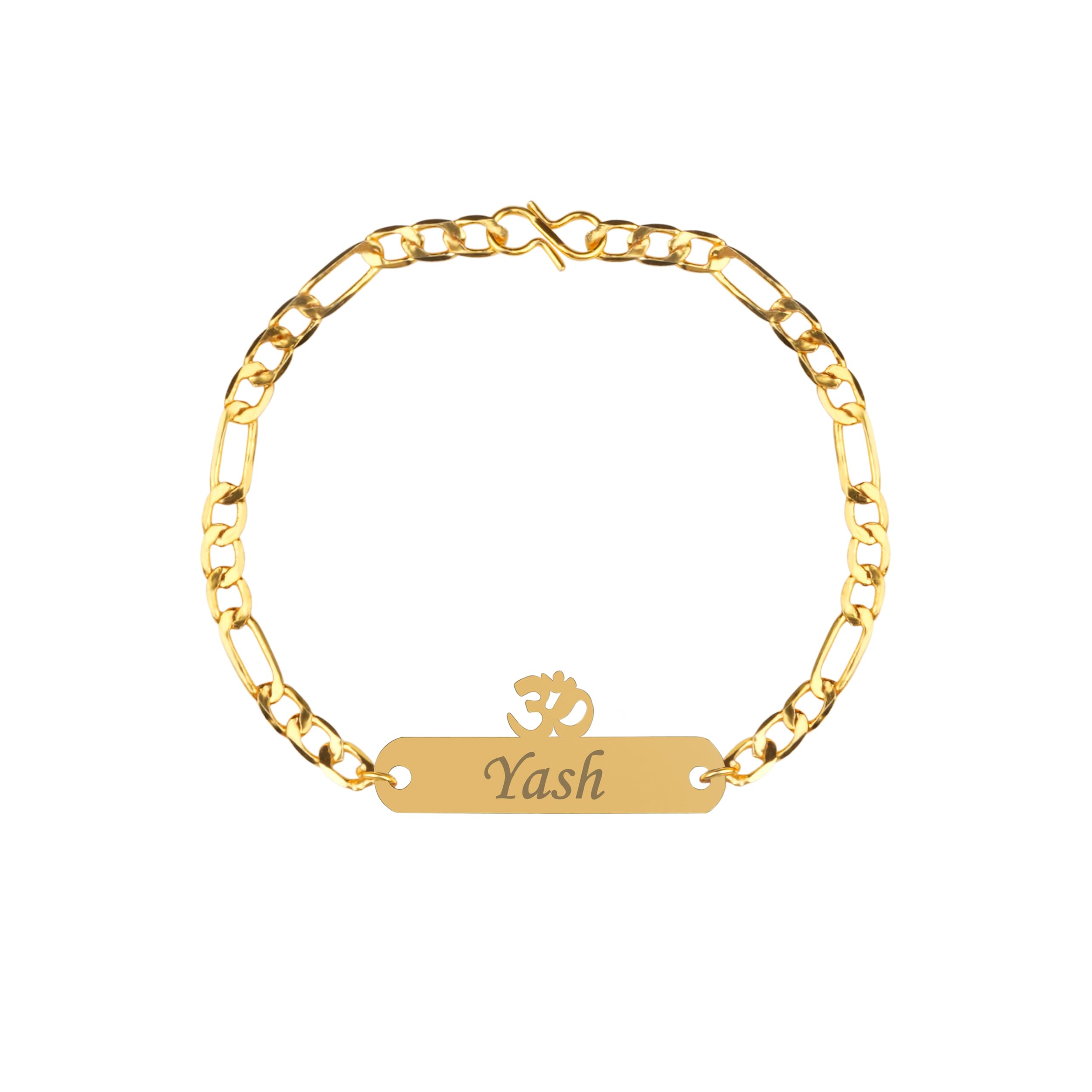 Personalized Om Design Metallic Rakhi With Roli Chawal, With Name Customization, Combo For Brothers, Best Rakshabandhan Gift Set, For Bhaiyya, Bhai, Etc-image-22