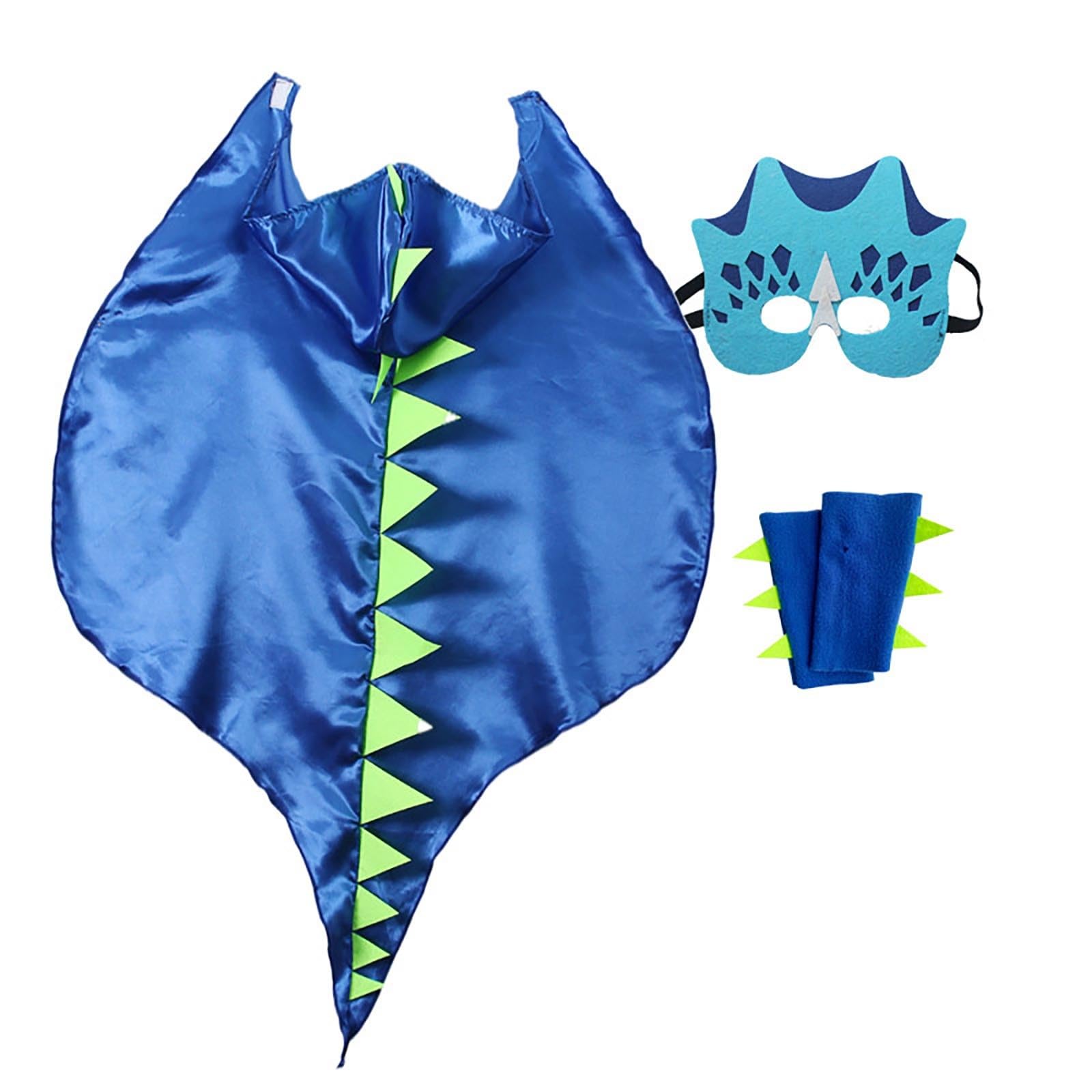 Fancy Dresses For Girls, Kids Dinosaur Cape Costume Hooded Dress Up Play For Halloween Parties And Role Play