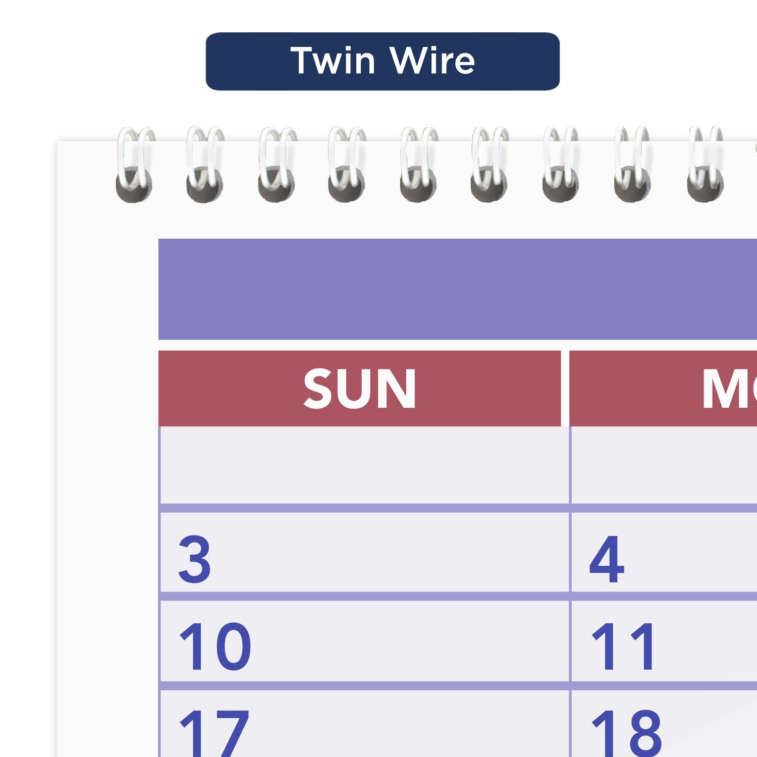 AT-A-GLANCE Calendario da parete 2024, 39 x 56 cm, grande, 3 mesi, rilegatura a spirale (PM62824)