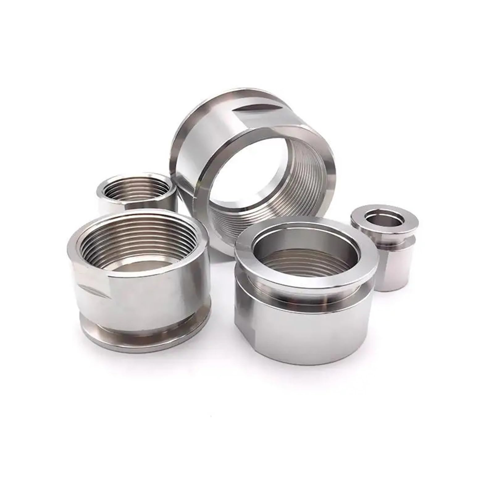 Zgposqkzsc One Color 1Pc Vacuum Flange Joint Kf25 304 Stainless Steel Bsp External Thread 1/4"