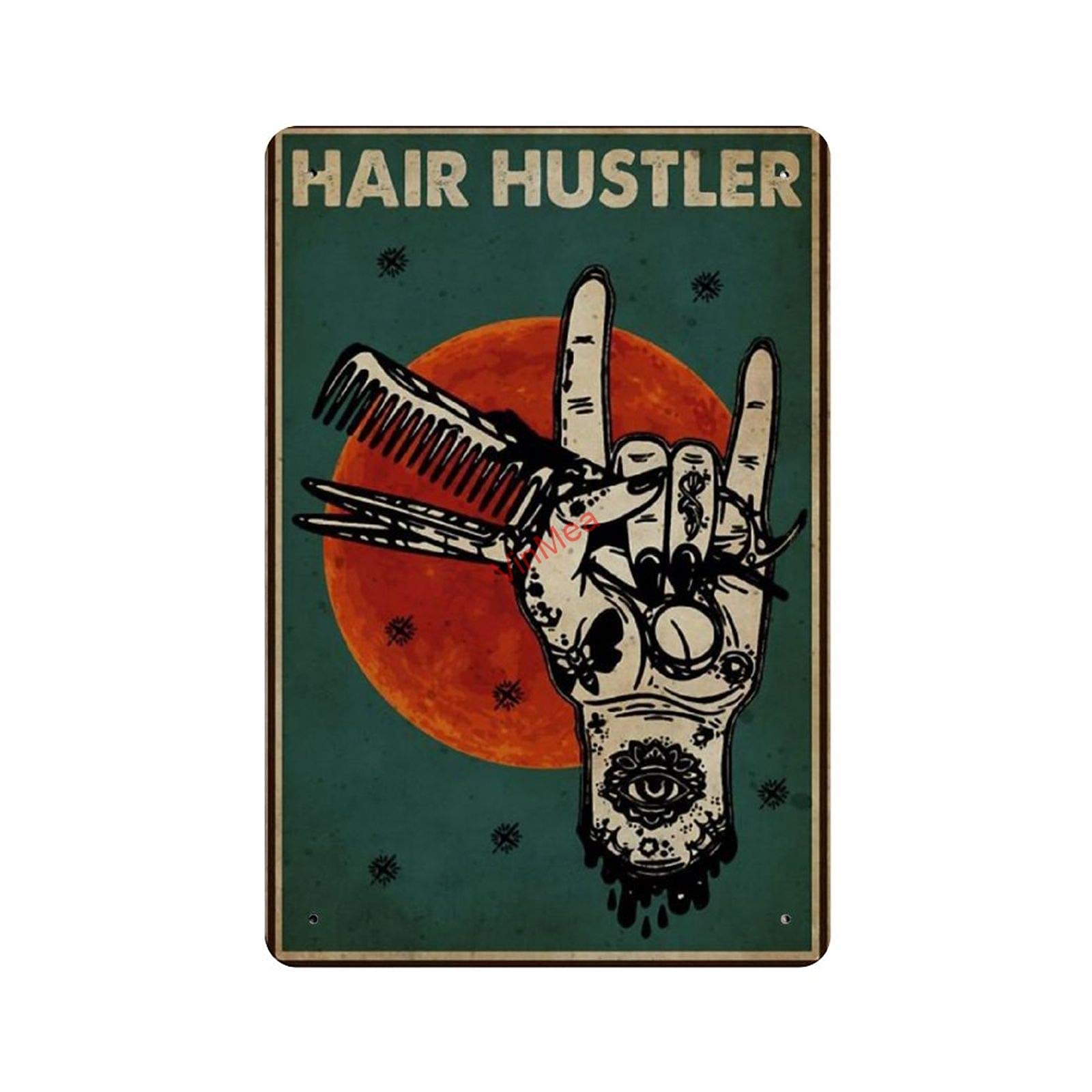 Lsjuee ASL Love Hair Hustler Reproduction Wall Decor for Cafe Bar Pub Home