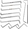 11PCS Locksmith Tools Professional Lock Picks Tension Wrench Set, Lock Picking Kit for Beginners, Locksmith Push Rod, Locking Picking Tension Wrench Tool
