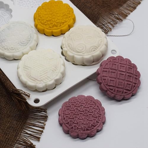 Miniatura 17 de Molde redondo de silicona para hornear para tartas circulares de chocolate, dulces, galletas, cubitos de hielo, herramienta para hacer jabón, velas,