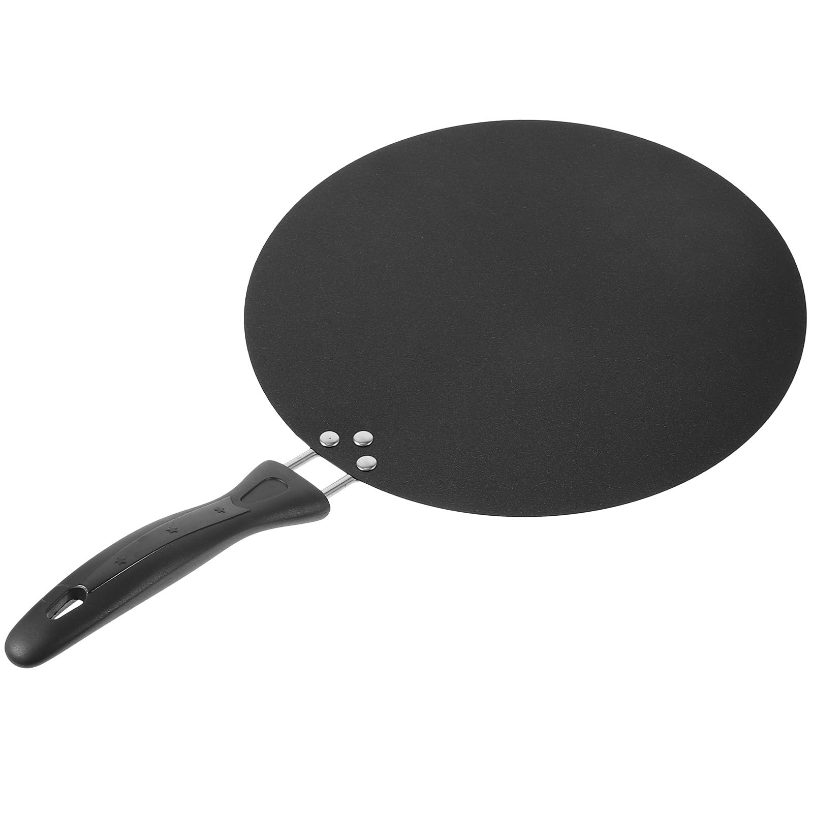SUPVOX Padella Antiaderente per Crepes con Manico, Ferro Nero | Facile da Pulire, Uso Domestico e Ristorante, Formato Piano per Omelette e Tortilla