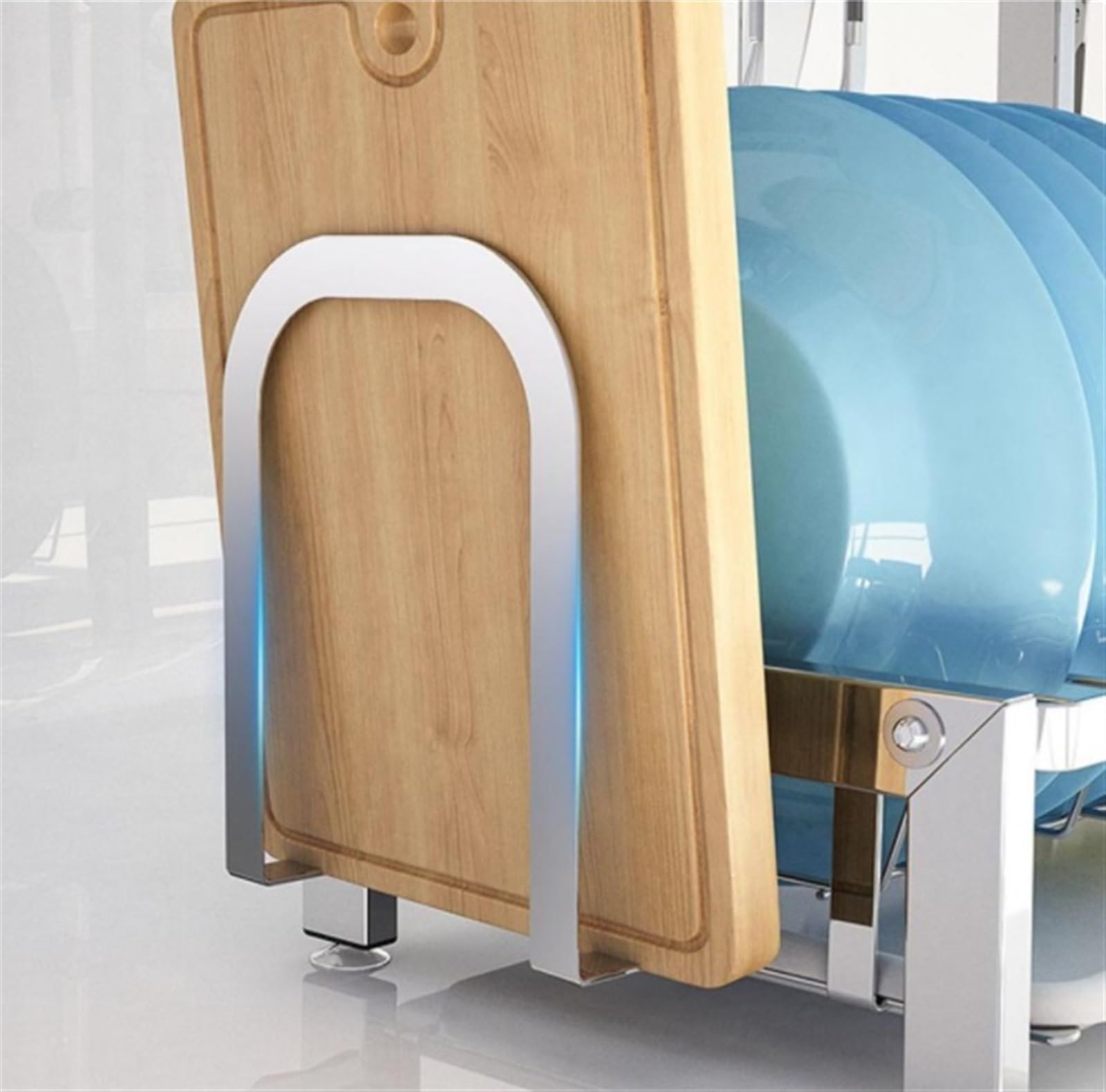 Escurreplatos Escurreplatos De 2 Niveles con Soporte para Utensilios, para Cuchillos Y Escurridor Platos para Encimera Cocina Organización Cocina
