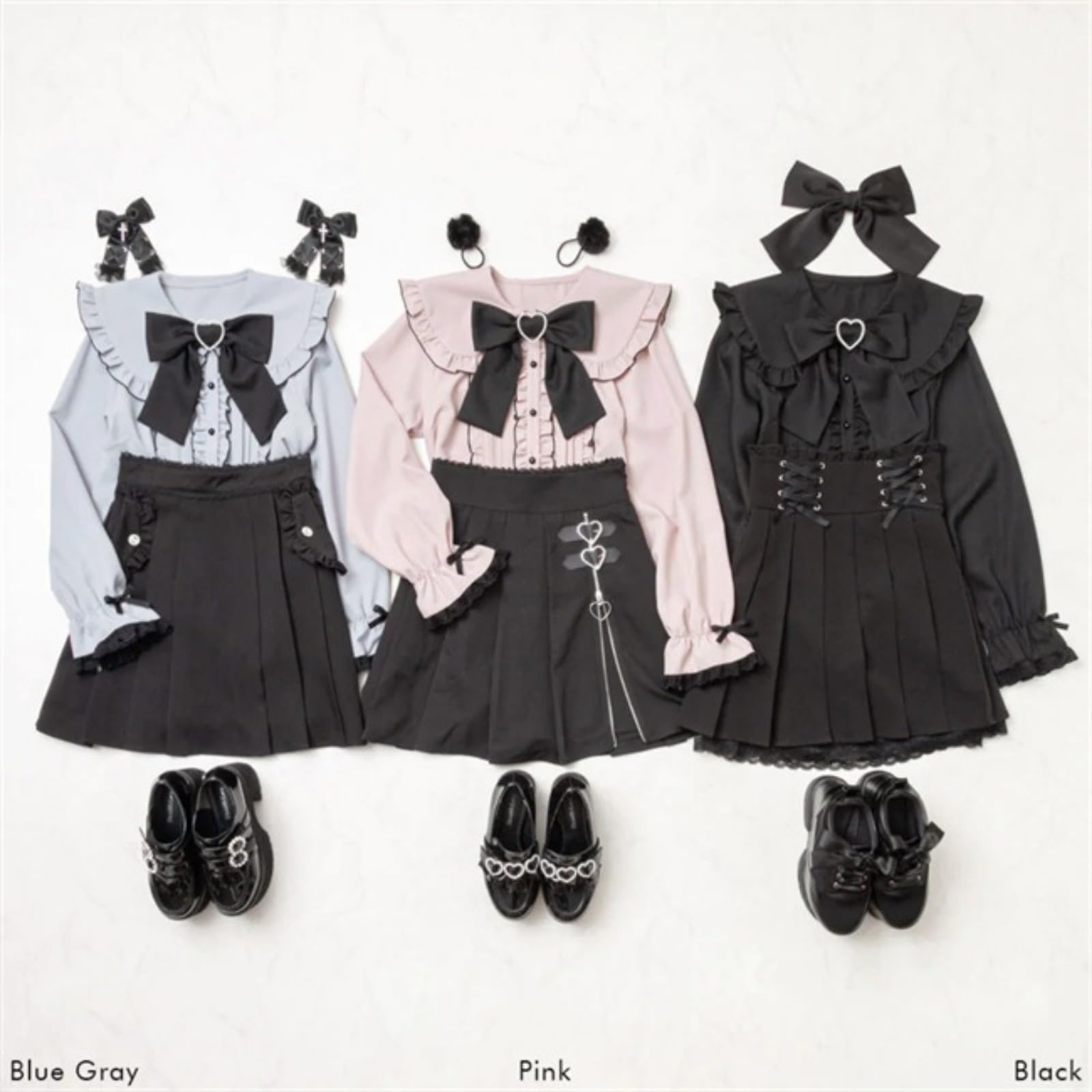 Pokn Jirai Kei Lolita Mode Cutecore Kleidung Kawaii Kleidung Bluse Goth Shirt Frauen Spitze Mesh Sheer Langarm Bluse
