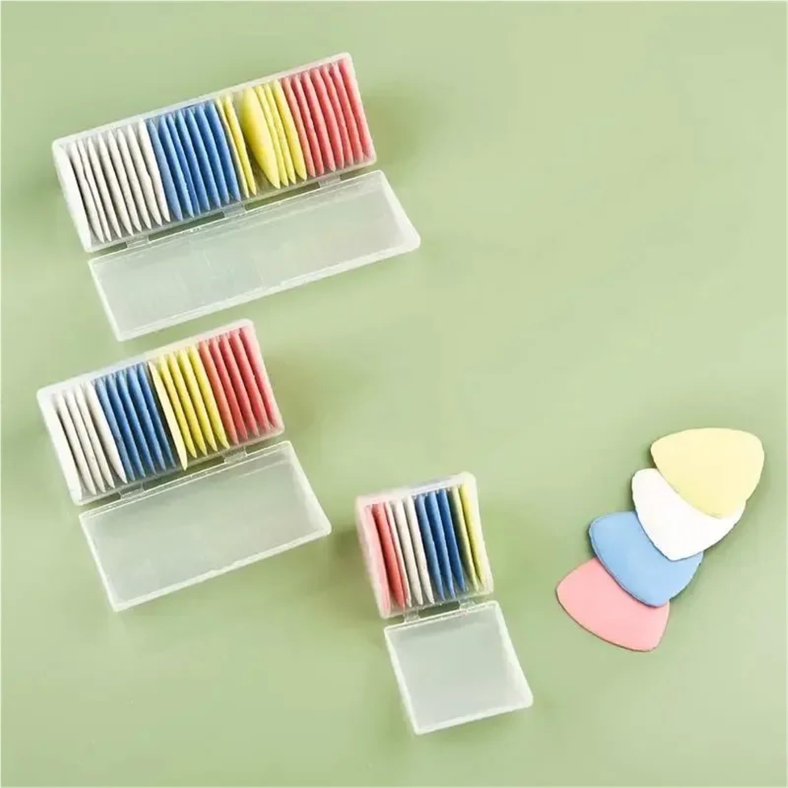 Kredy do odzieży, Trójkątna zmywalna kreda krawiecka wielokolorowa Opakowanie 10-30 sztuk(30pcs White)