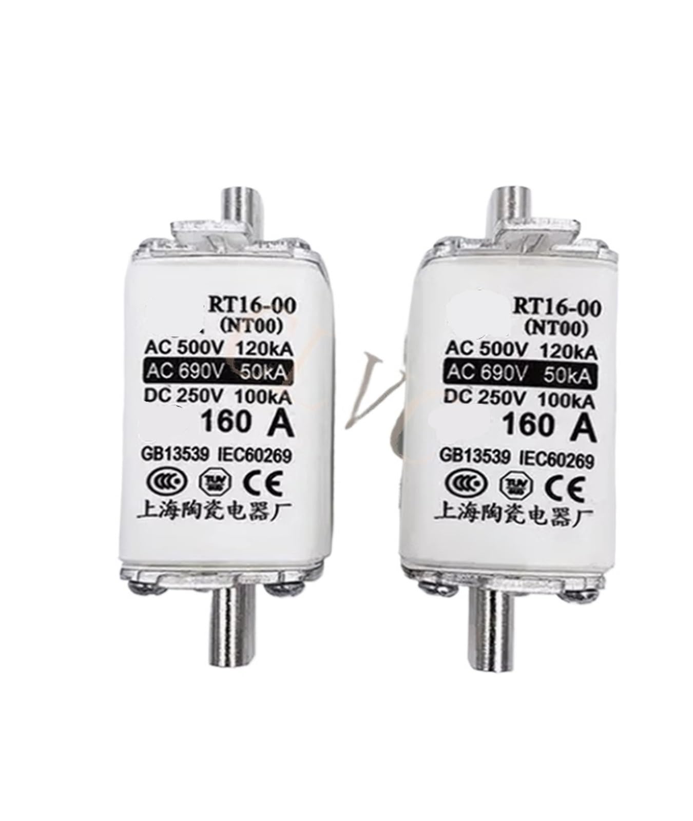 AC500V 660V RT16-00 NT00 100A 80A63 160A Nucleo Fusibile(6A)