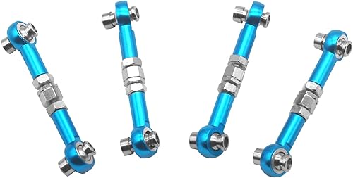 Miniatura 7 de 4 piezas ShareGoo RC de aluminio de dirección servo varilla tensor 102017 compatible con Himoto RedCat Racing 110 On-Road RC Car