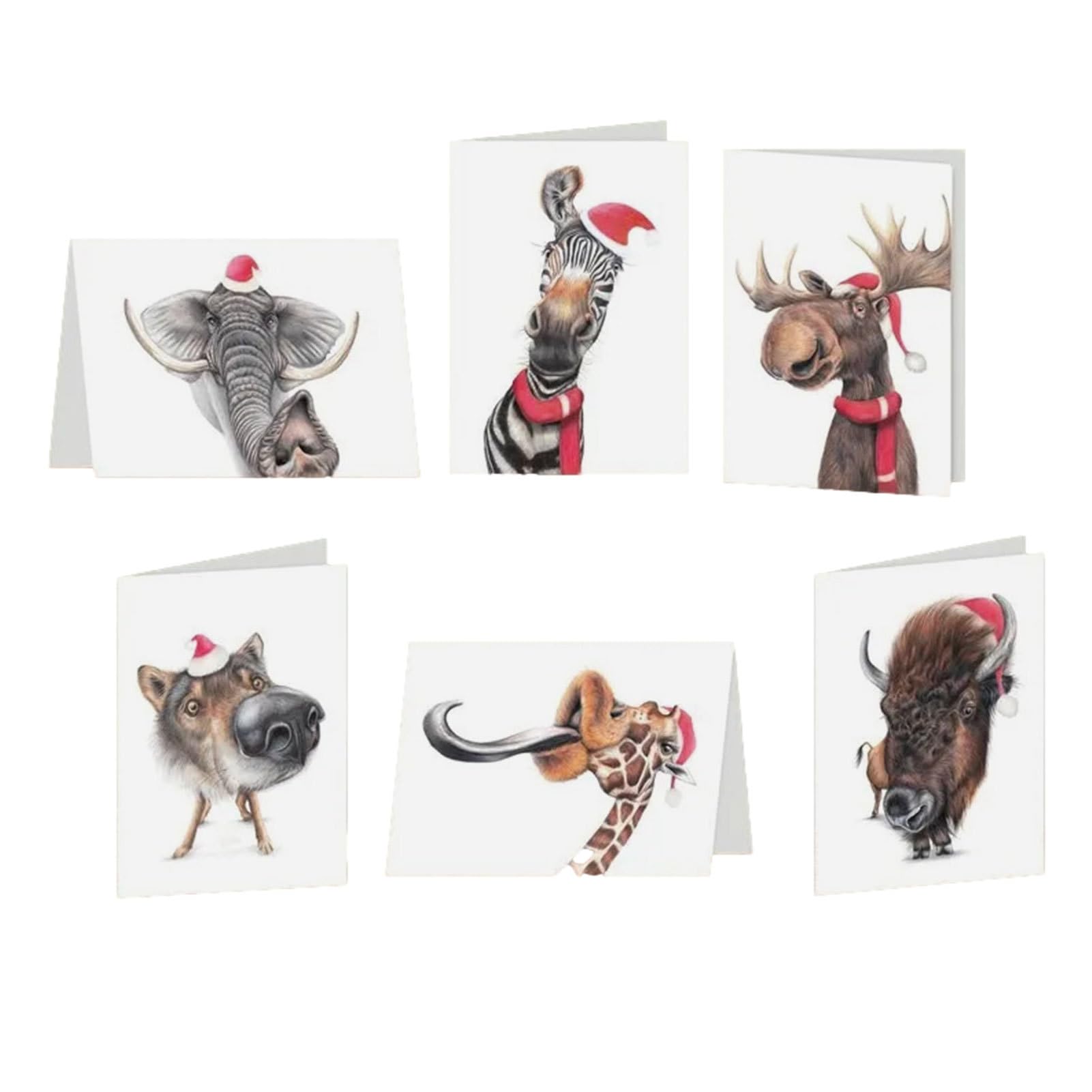 Weihnachtskarten-Bastelarbeiten | 6 glänzende Mehrzweck-Grußkarten