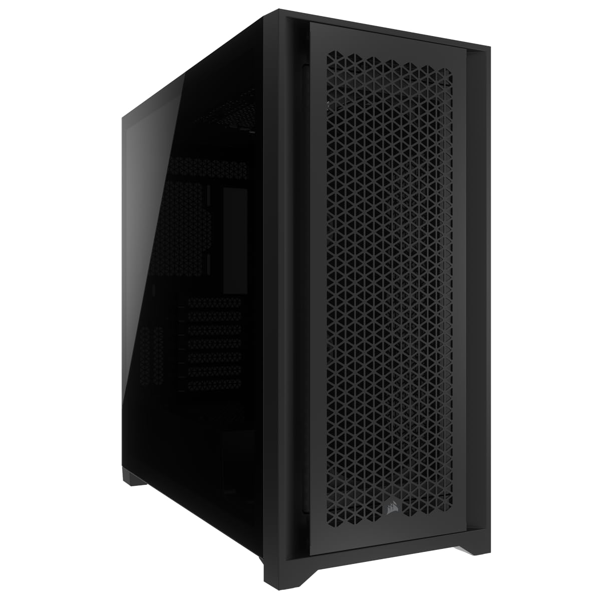 Corsair5000D CORE AIRFLOW Mid Tower ATX PC Case – No Fans Included – Tempered Glass Side Panel – High-Airflow Design – Spacious Interior For Multiple 360mm Radiators – Black