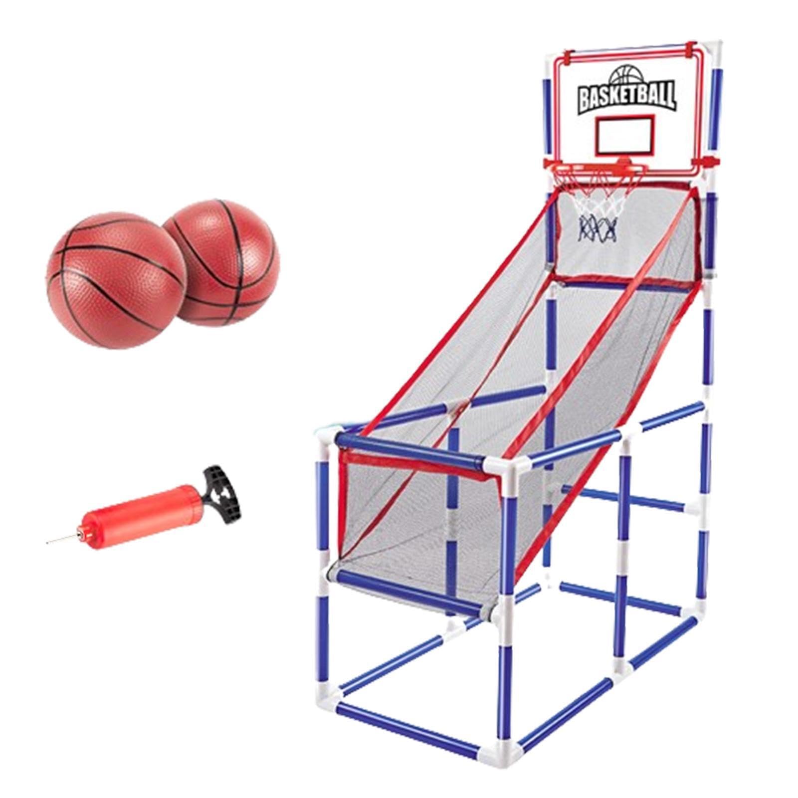 Tablero de Baloncesto Deportivo, Juego Arcade para niños, aro de Baloncesto para Interiores, Divertido, Altura Ajustable, Juguetes, Regalo de cumpleaños, Aventura, Kits , 2 Bolas