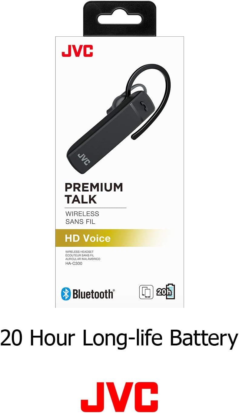 JVC HAC300B Headset with 20-hour battery life
