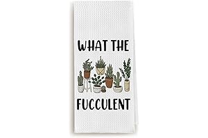 Funny Plant Kitchen Dish Towel, What The Fucculent