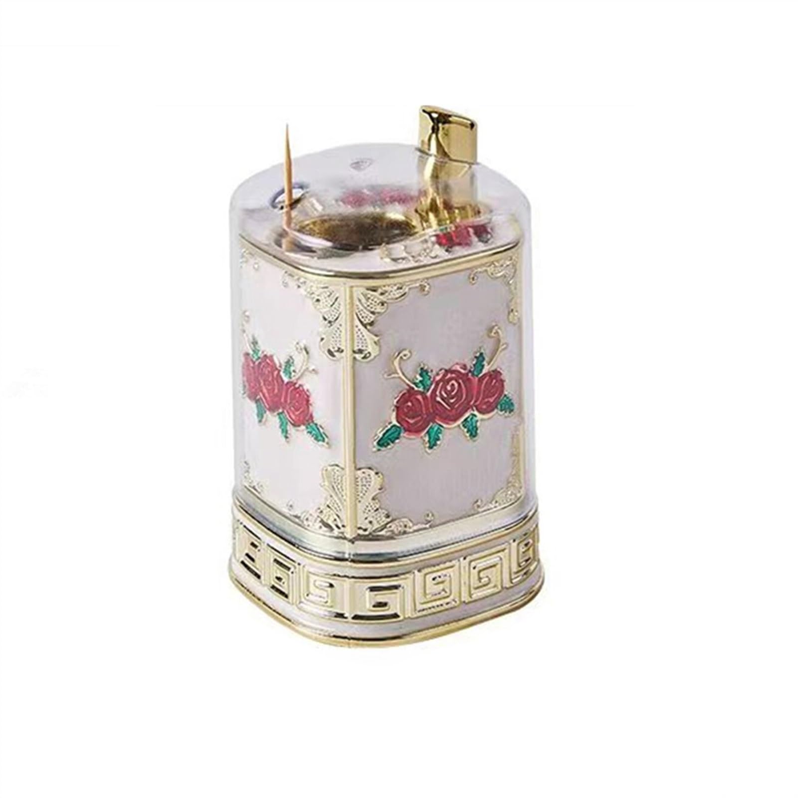 Wdwdw E Toothpicks Dispenser Toothpick Box 1Pcs Retro Press Typ Holder Fashion Restaurant Hotel Household Holder