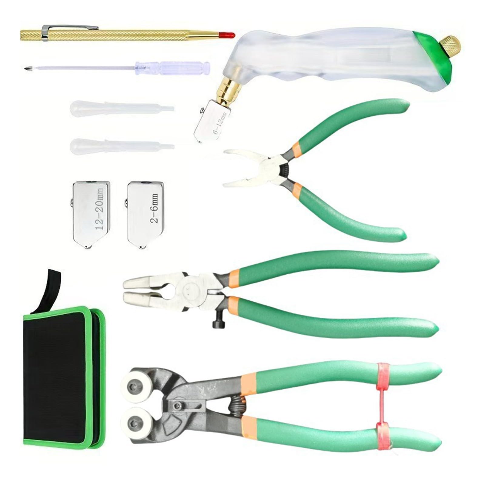 Professional Glass and Pliers Tool Set Nippers Set Engineered for Optimal in Cutting and Fixing Ergonomic Handle Tool