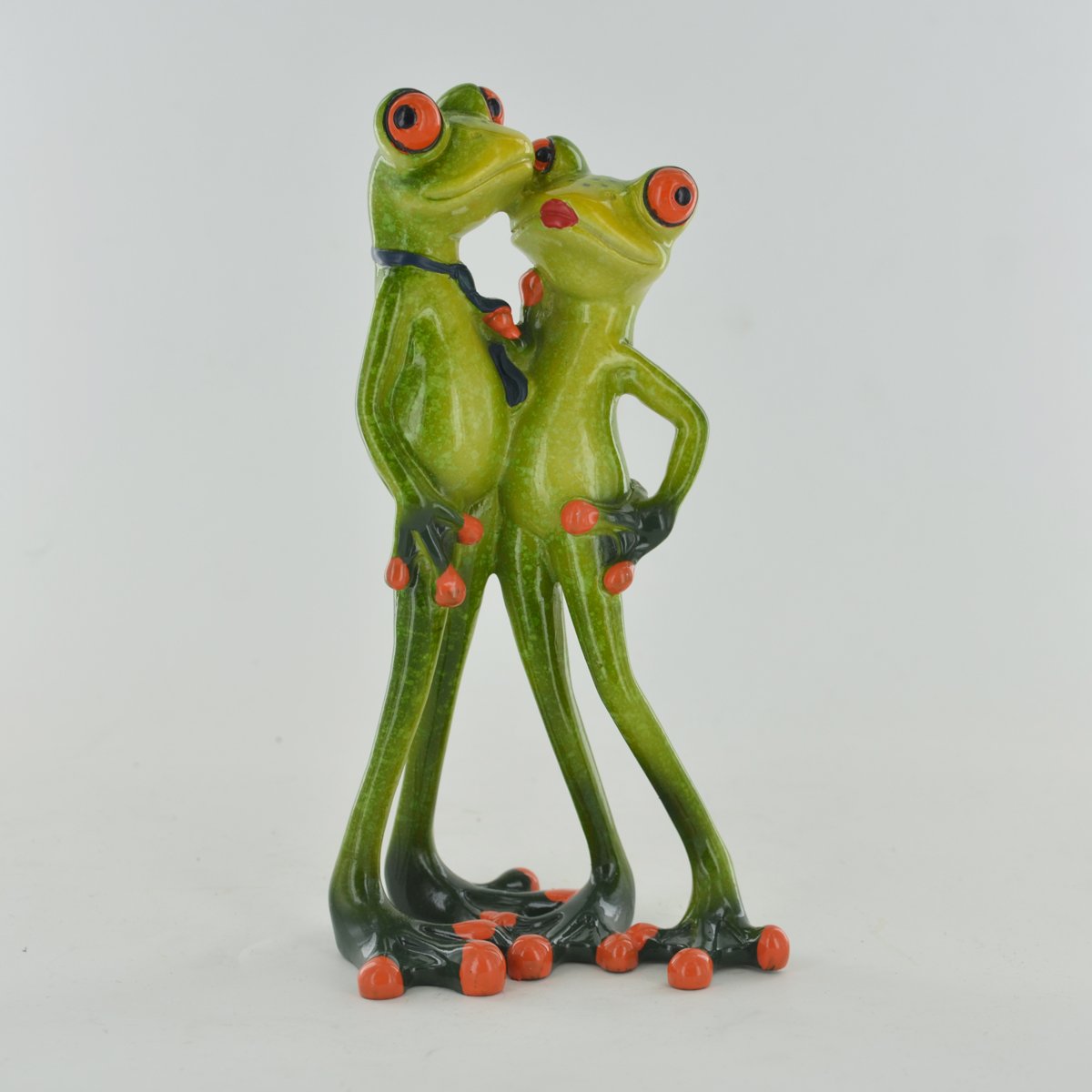 Prezents.com Comical Frogs - Couple Kissing Small Resin Figurine Great For Home Gift