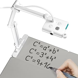 OKIOCAM OKIOLABS T Plus USB A3 Visualiser Quad HD with built-in Whiteboard, for Teachers, Visualiser for Remote Working, Teaching, Online Tutoring & Learning, Home Office Set