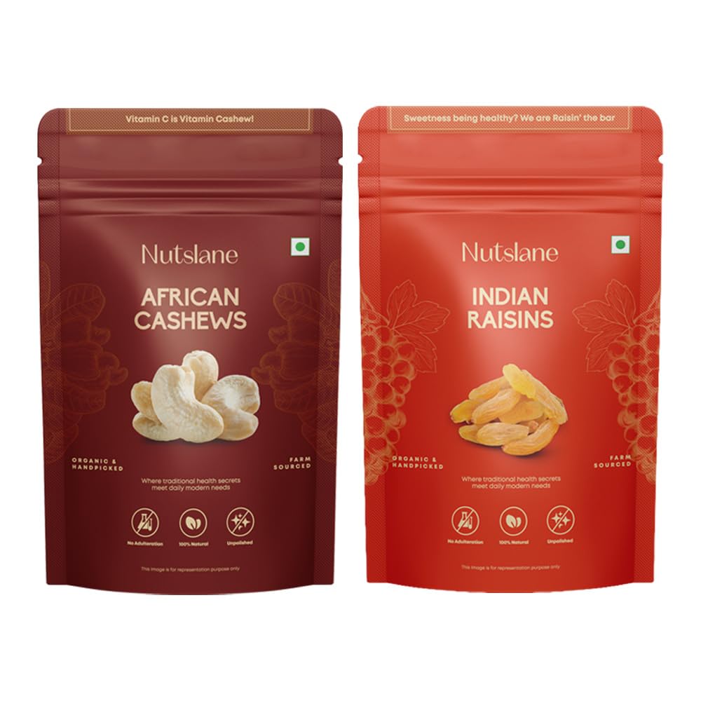 Nutslane Premium Dry Fruits Combo African Cashews 200g & Indian Green Raisins 200g | Mix Dry Fruits | Dry Fruits Combo | Nuts and Dry Fruits (B0DH85TPVR) Amazon Price History, Amazon Price Tracker