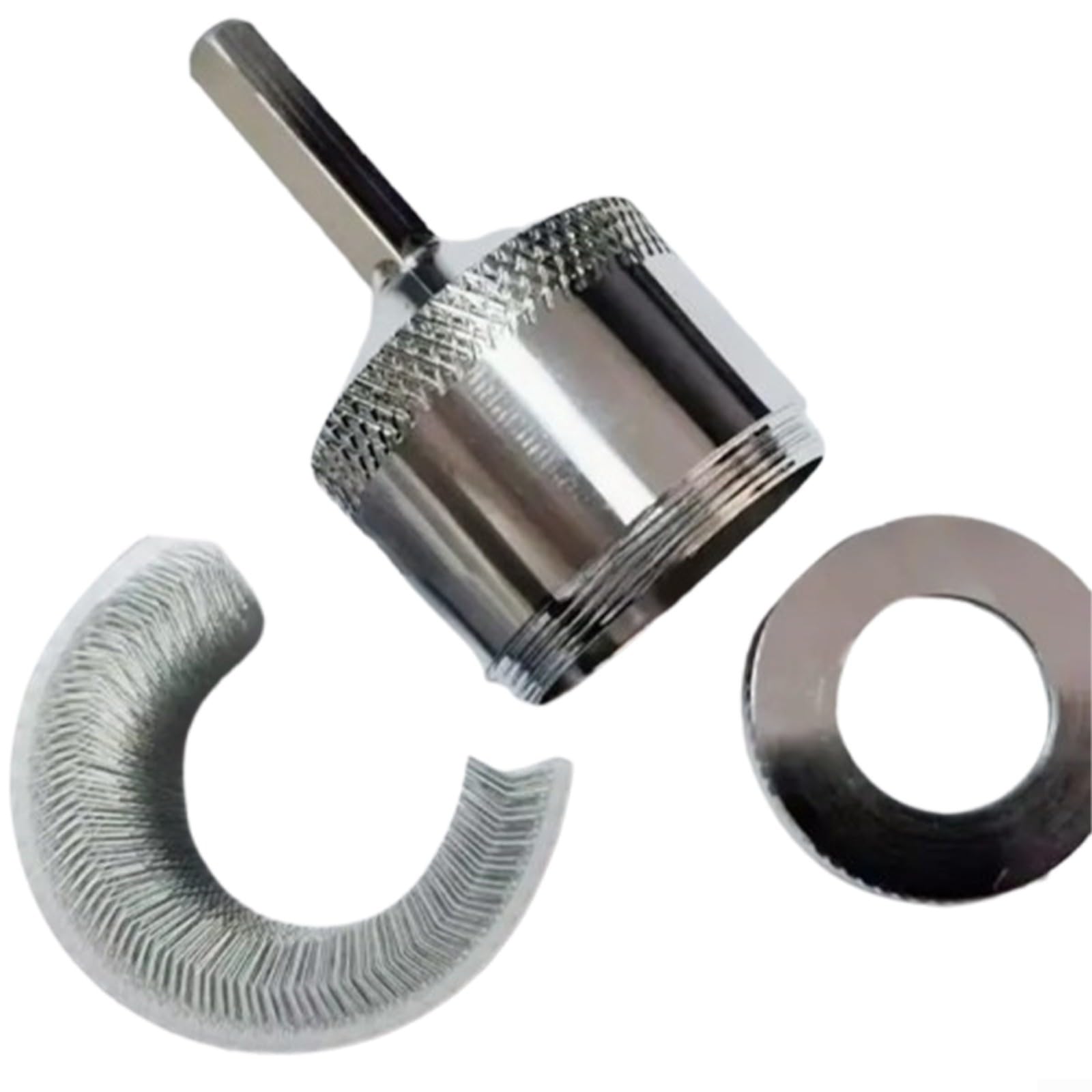 Limpiador de tuberías de cobre, juego de limpiador de tuberías de metal de 15 mm, 22 mm, 25 mm para taladro eléctrico, cepillo de limpieza de tubos de cobre, herramienta de desbarbado para