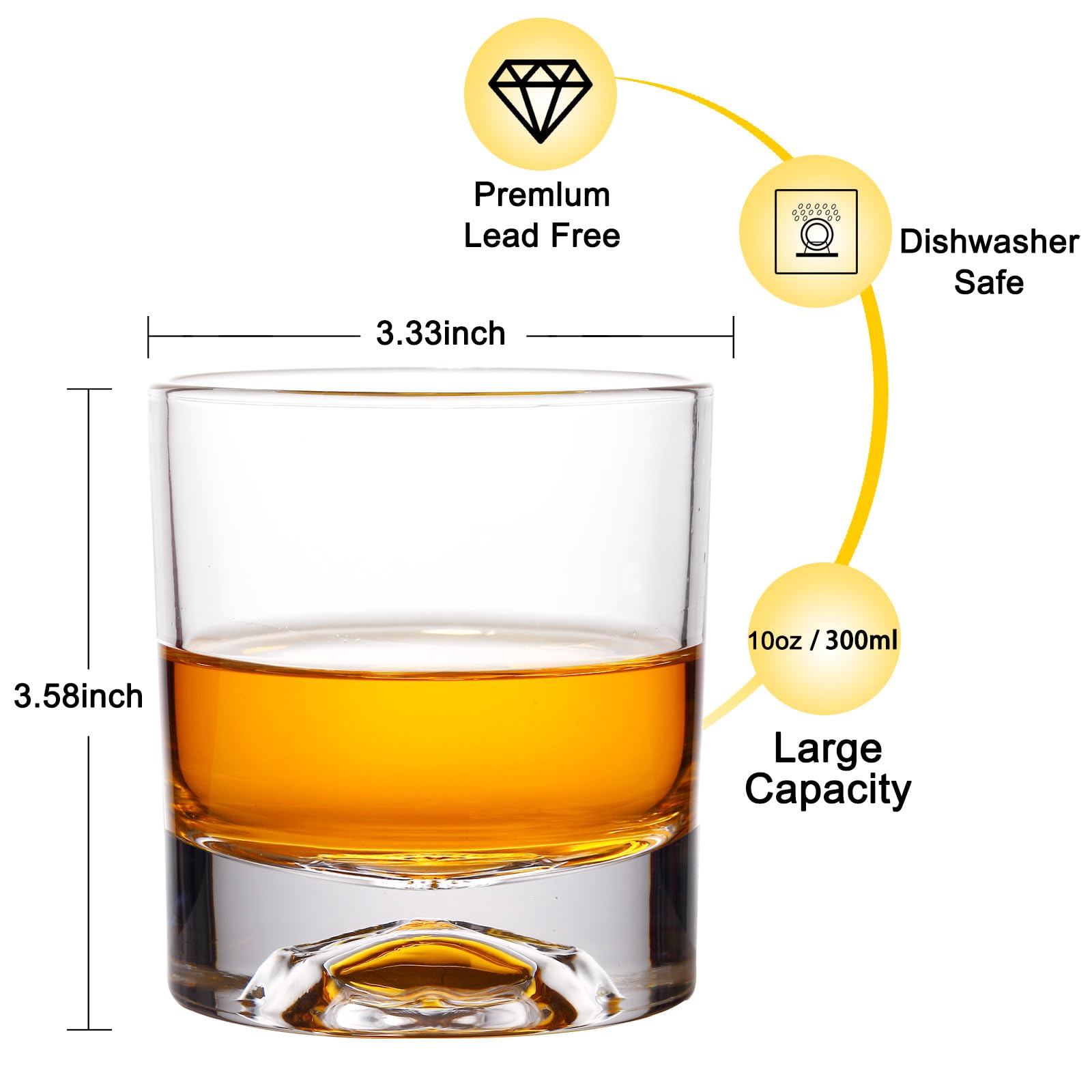 LORSIA Old Fashioned Glass