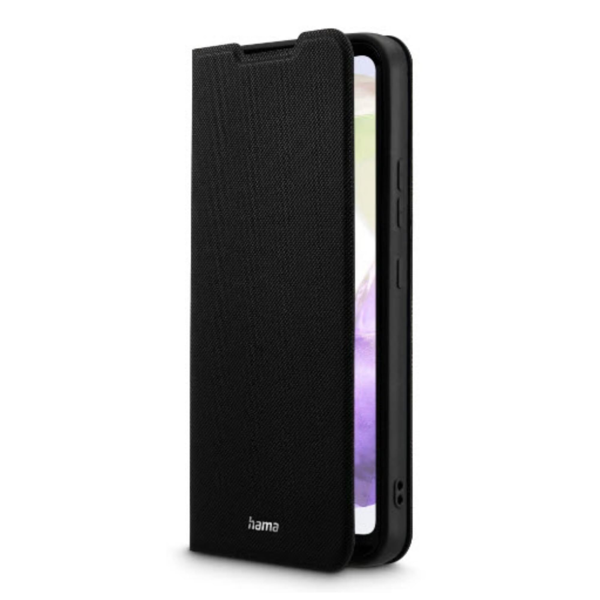 Hama Etui na telefon komórkowy Samsung Galaxy A35 5G (etui na telefon komórkowy, etui z przegródką na karty, funkcja stojaka, dodatkowa ochrona wyświetlacza i aparatu, magnes, etui z klapką, miękkie),