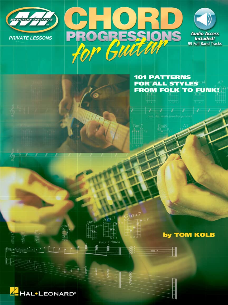 Chord Progressions for Guitar | Guitar Sheet Music and Online Audio | Private Lessons Series Instructional Book with Tablature | Essential Chords and Strumming Patterns for Rock Blues Jazz Folk