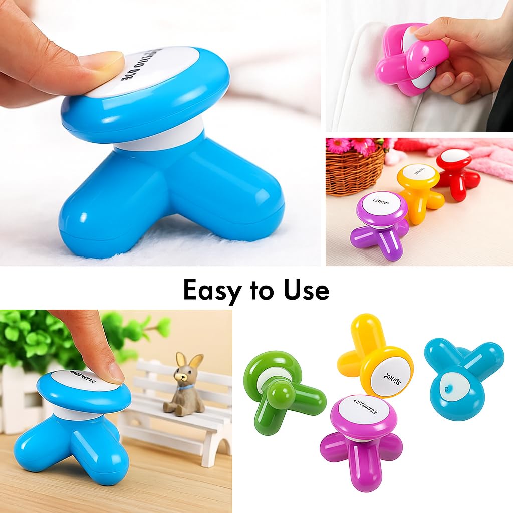 Mini Handheld Electric Massagar - Portable Vibrating Massage for neck, back, legs and weapons - Battery driven Mini Handheld Electric Massagar - Portable Vibrating Massage for neck, back, legs and weapons - Battery driven