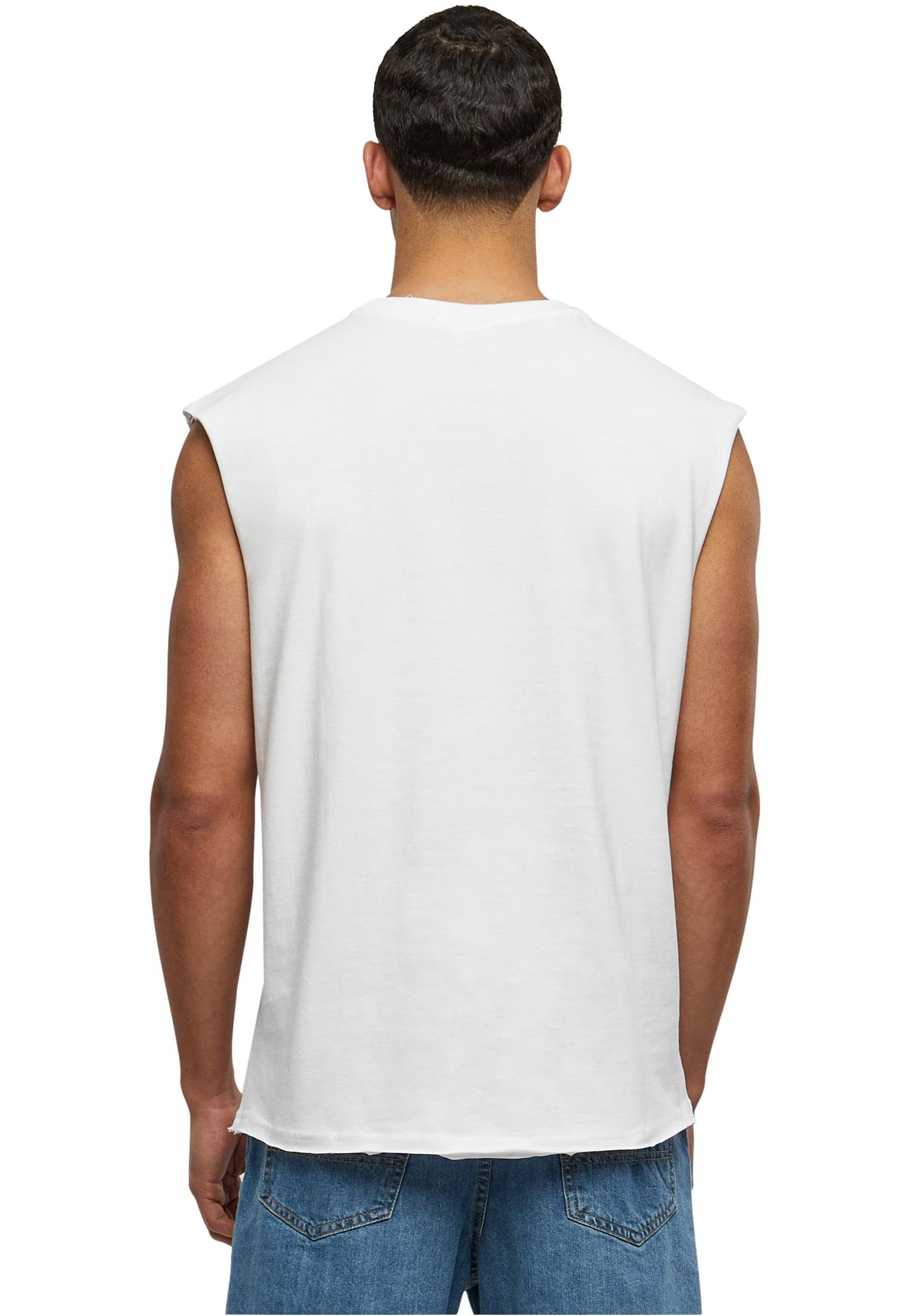 Urban Classics Open Edge Sleeveless tee Hombre Camiseta Negro Regular