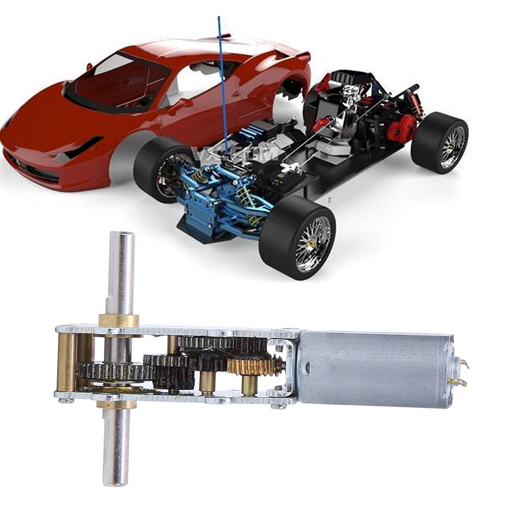 Motoriduttore a vite senza fine ad alta torsione compatto potente 12V 0,5A WGF18055 per espositori tende elettriche robot e artigianato fai-da-te (12V7,5 giri)
