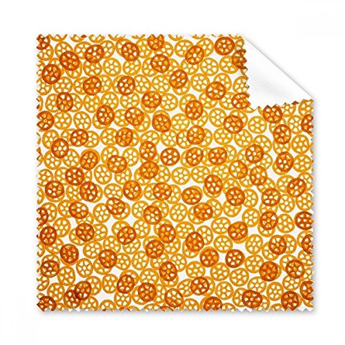 Chiffon de nettoyage lunettes motif snacks 5pcs essuie-écran microfibre