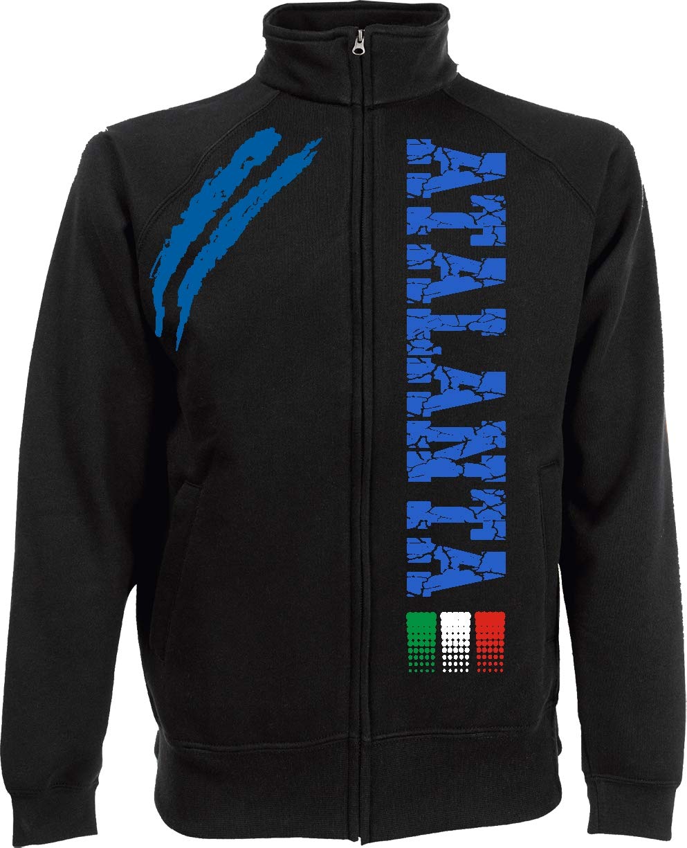 Generico Atalanta Felpa Giacchino Tifosi Ultras Calcio Sport dalla S alla XXL (Bianco, XL