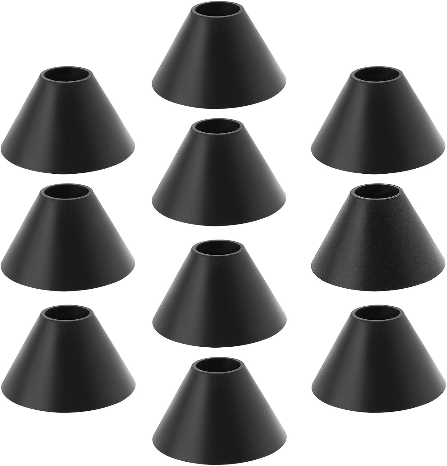 The Lord of the Tools 10pcs M8 Toilet Bolt Rubber Washers for Toilet Seat Hinge Fitting Replacement 25mmx10mmx14mm Screws Toilet Tank Conical Non Slip Washers Black