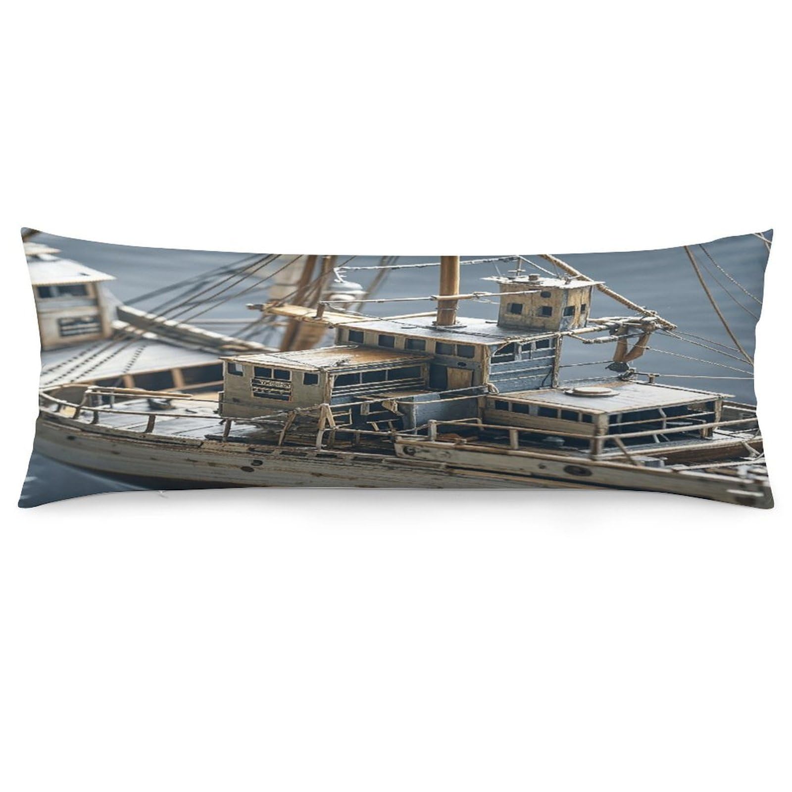 Boat Throw Pillow Cover Soft Pillow Case Decorative Lumbar Pillow Cover Cozy Throw Pillowcase Polyester Rectangular Cushion Case Decor for Couch Sofa Bed
